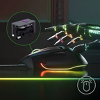 Souris gaming filaire ergonomique capteur optique 26K DPI avec RGB