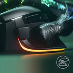 Souris gaming filaire ergonomique capteur optique 26K DPI avec RGB