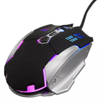 Souris gaming filaire ergonomique avec LED multicolore et 7 boutons