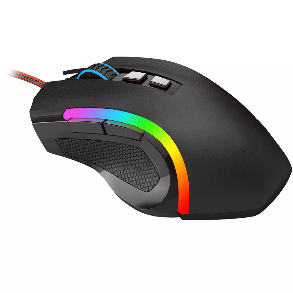 Souris gaming filaire ergonomique avec rétroéclairage RGB