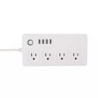 Multiprise intelligente Wi‑Fi avec ports USB pour gestion domestique