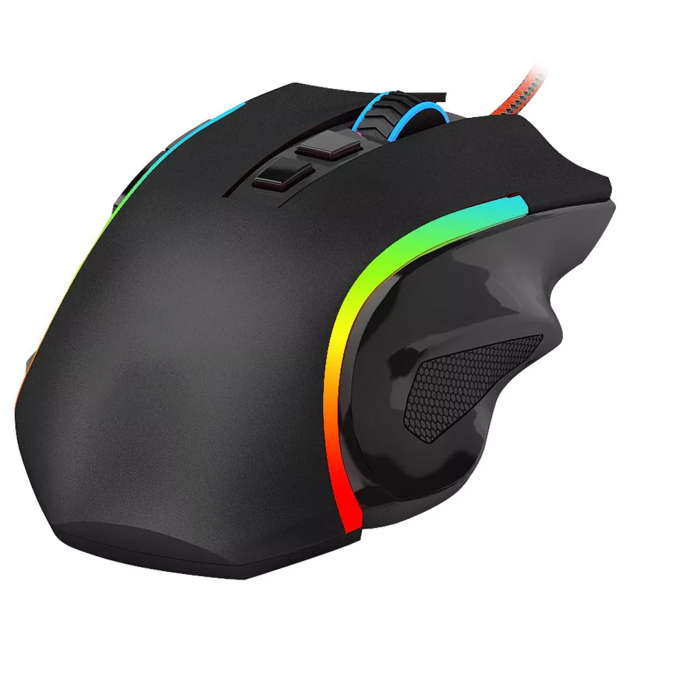 Souris gaming filaire ergonomique avec rétroéclairage RGB